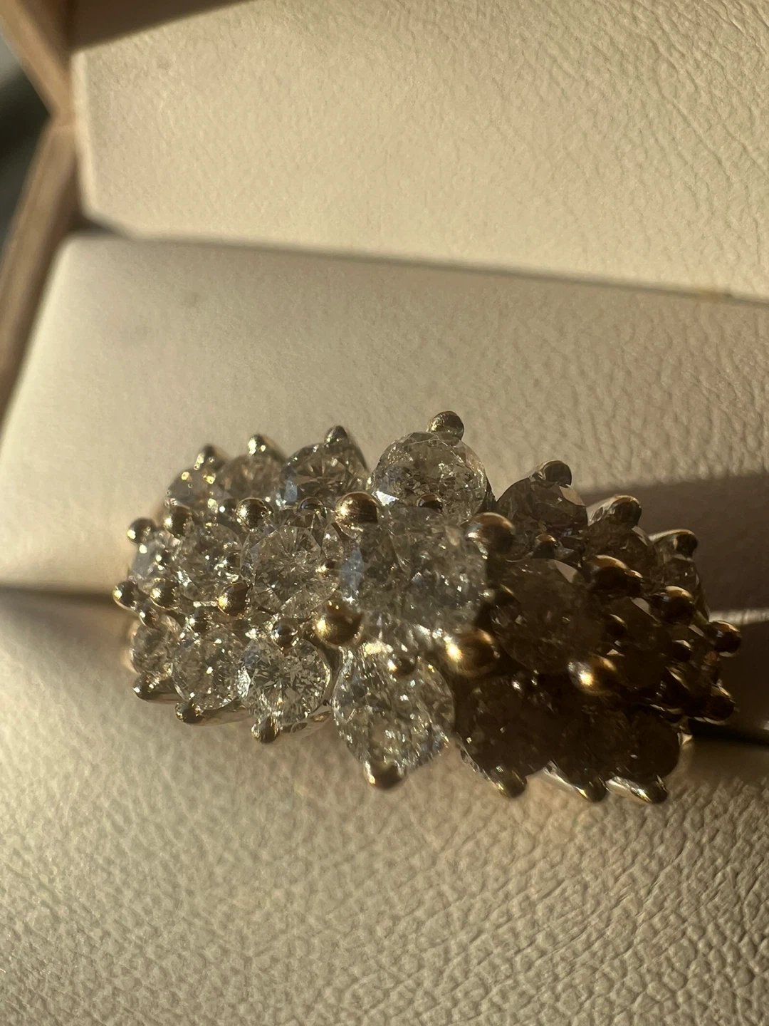10 k Diamond Cluster Ring 1.00 ctw - photo 3