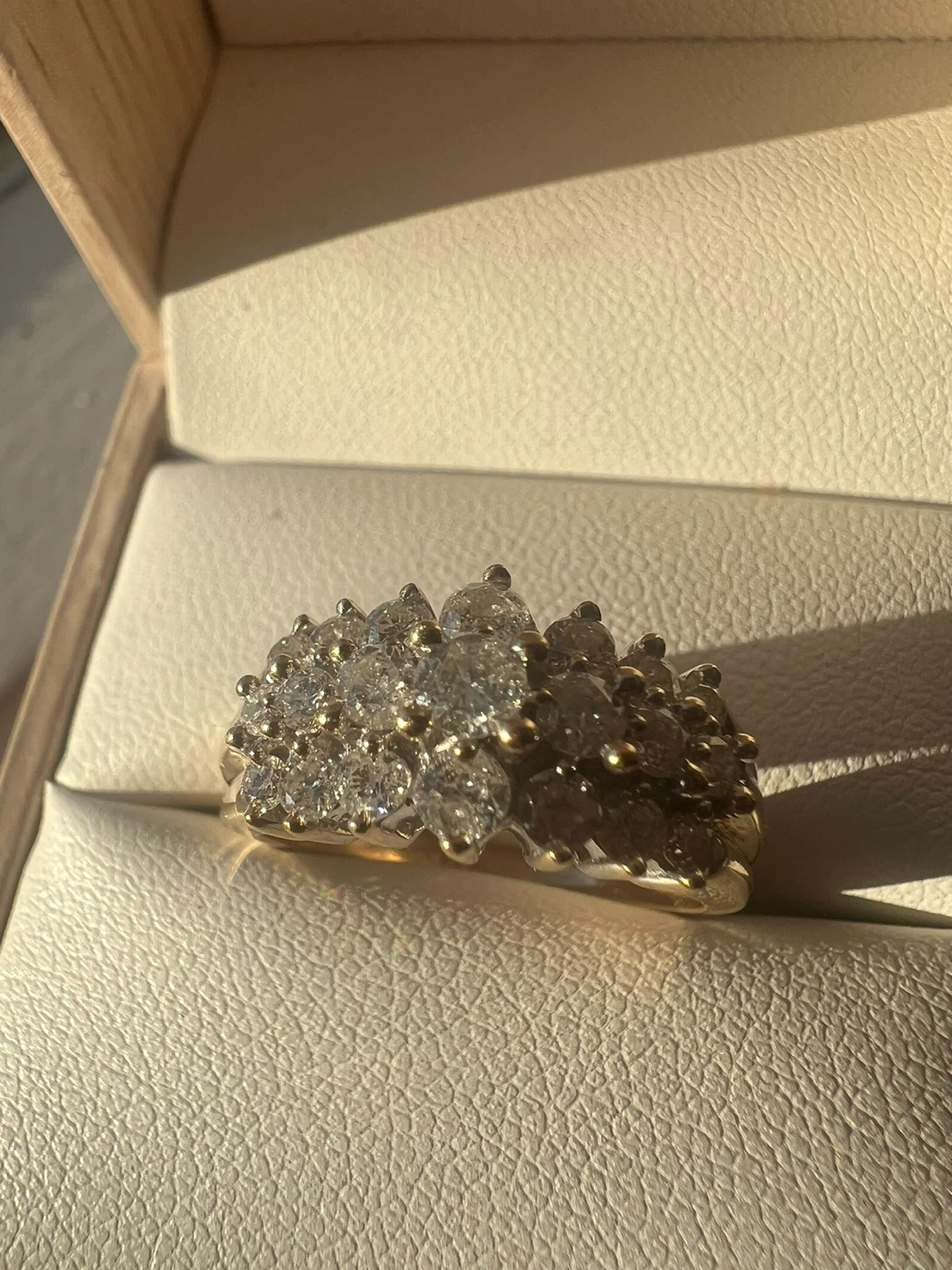 10 k Diamond Cluster Ring 1.00 ctw - photo 5