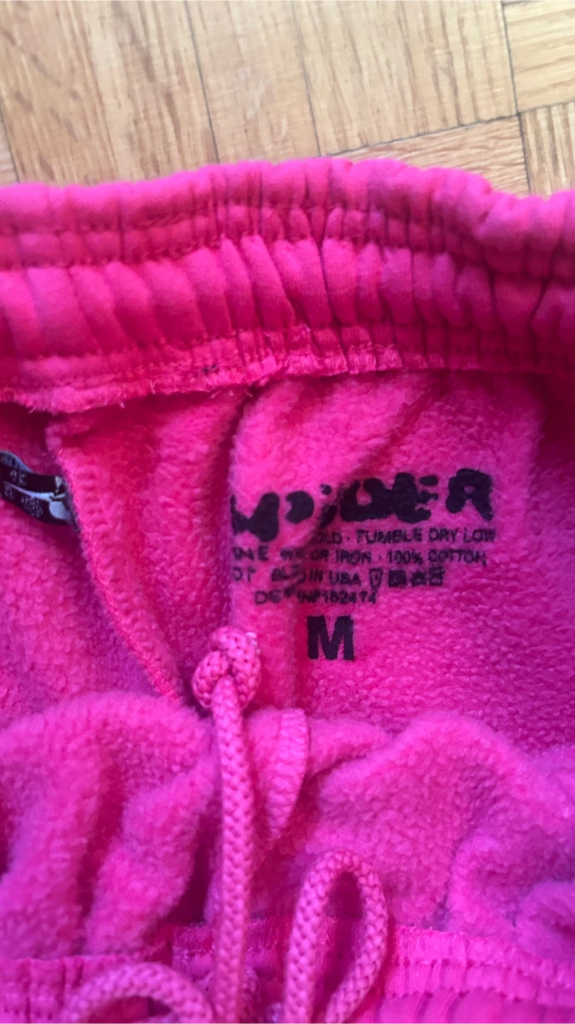 Sp5der Pink Sweatpants - Size Medium - photo 4