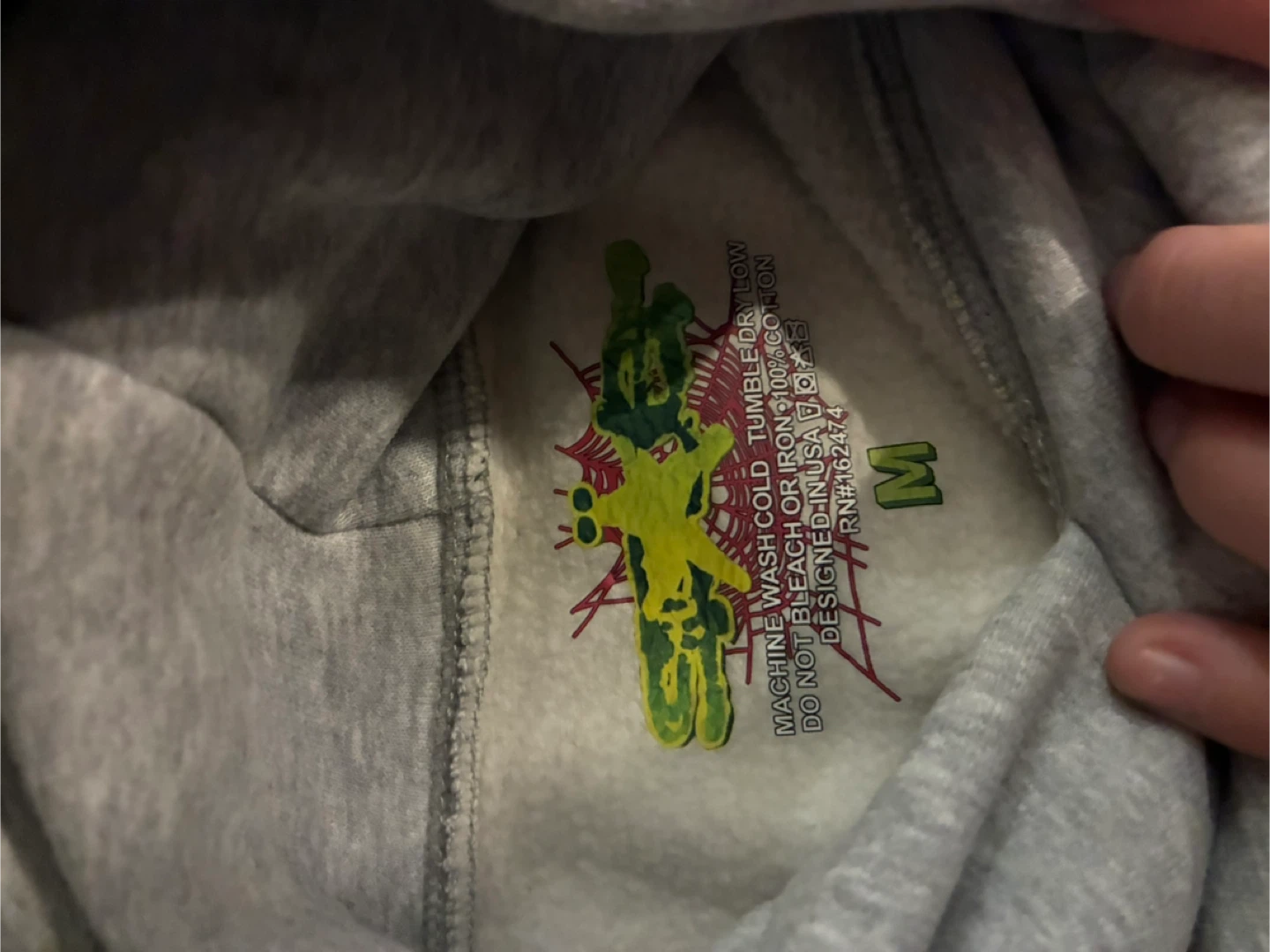 Sp5der Hoodie Size M - photo 3