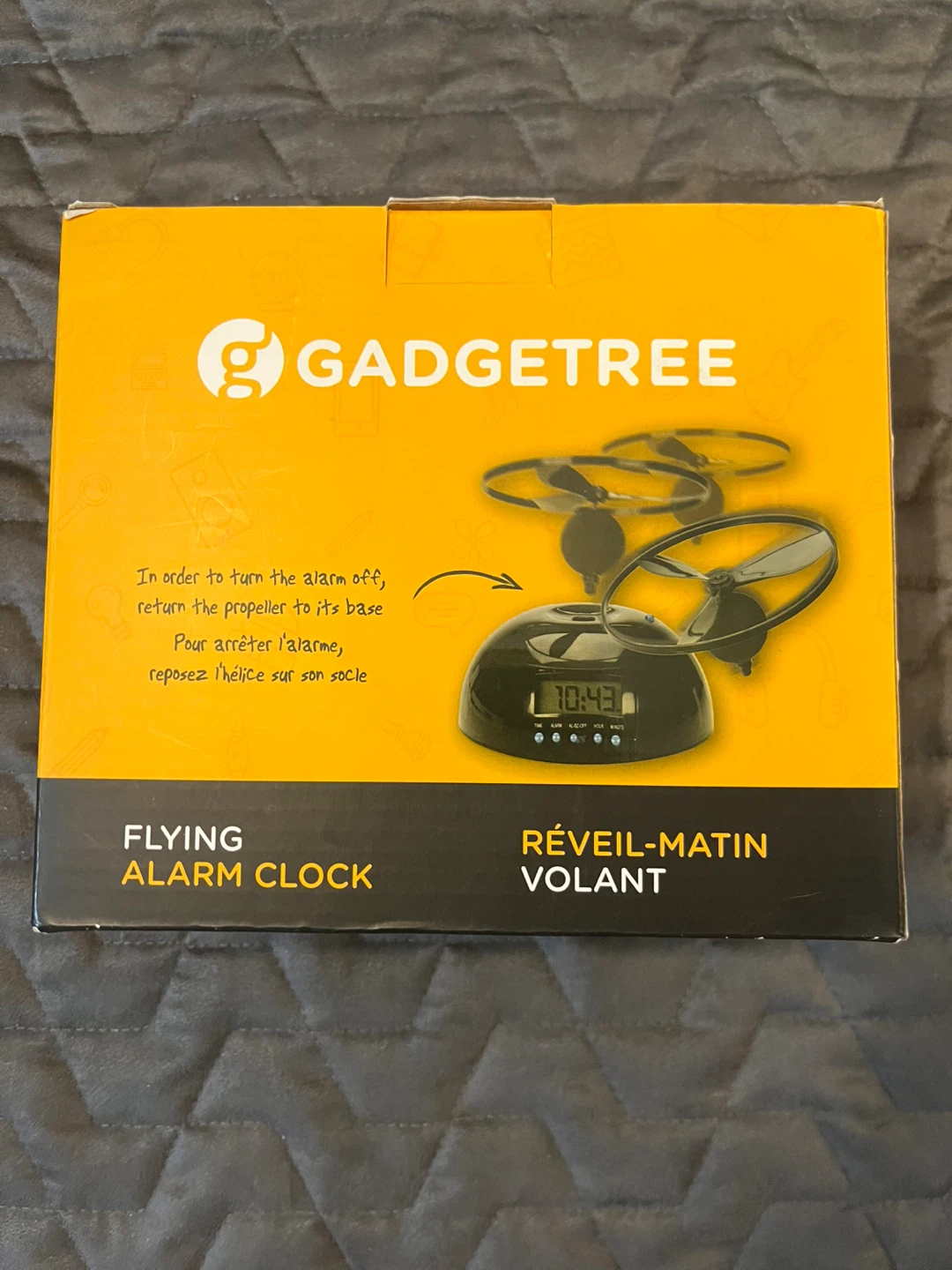 Gadgetree Flying Alarm Clock - New in Box!