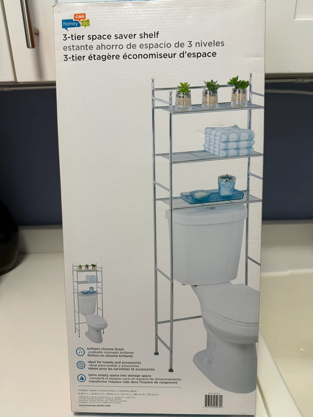 3-Tier Toilet Shelf (still in box)