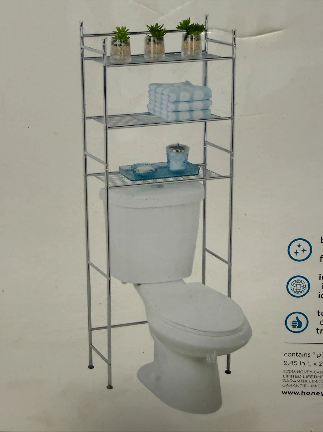 3-Tier Toilet Shelf (still in box) - photo 2