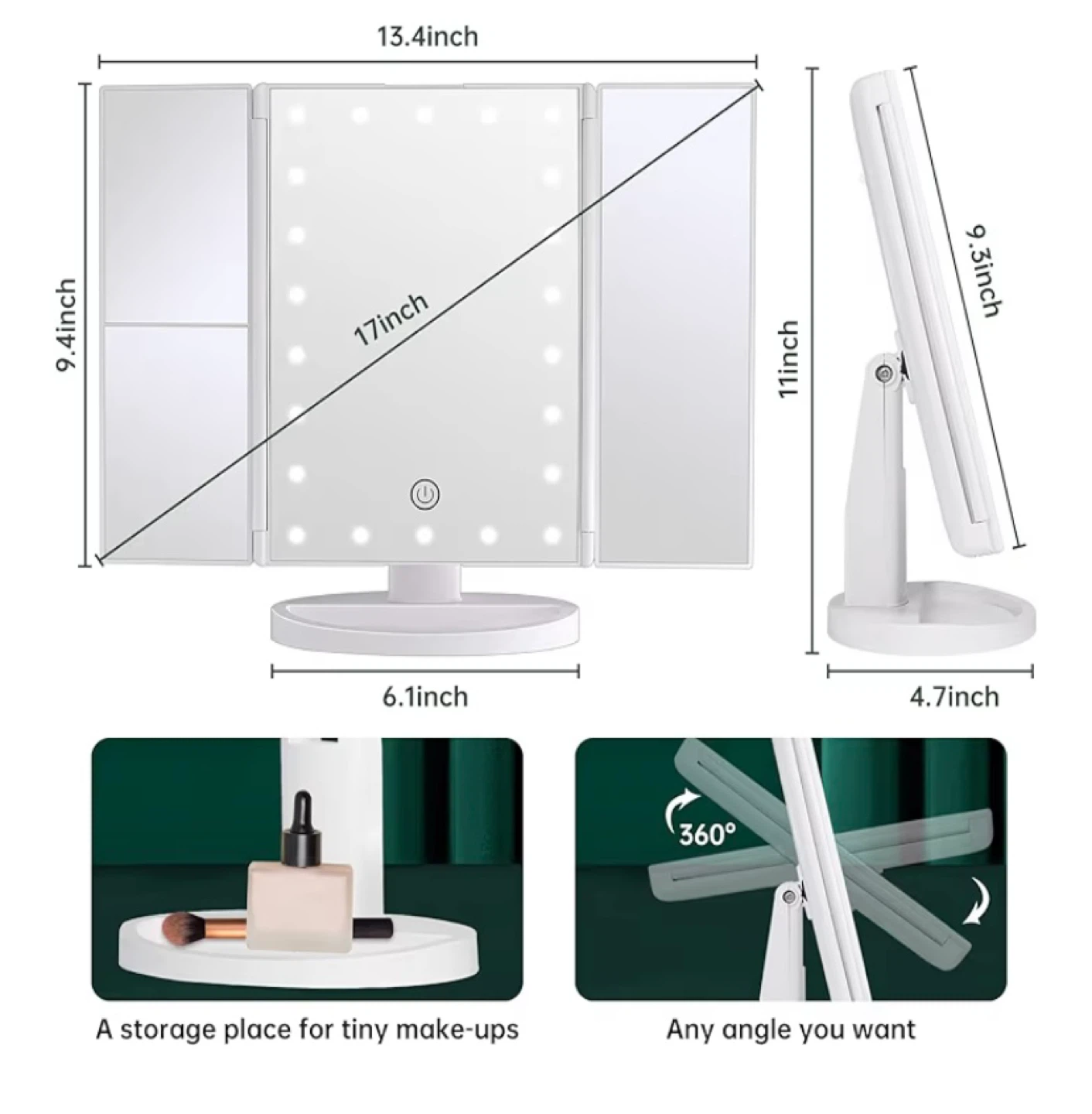 LED light Makeup Mirror - photo 4