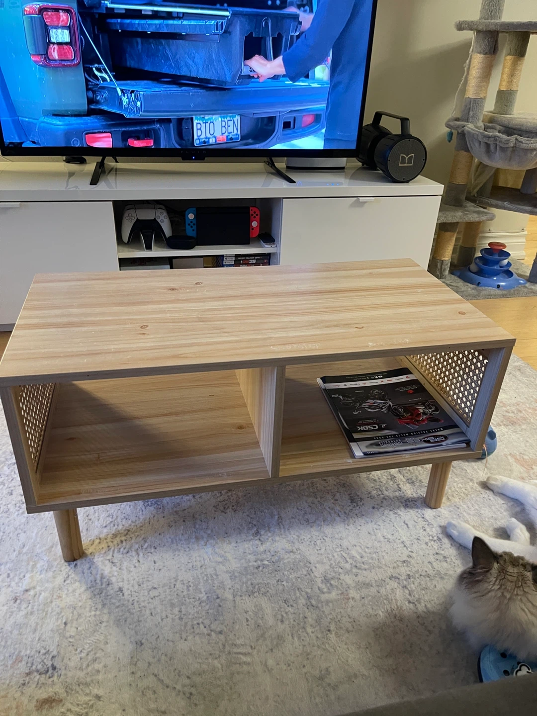 Rattan Coffee Table with Storage - photo 3