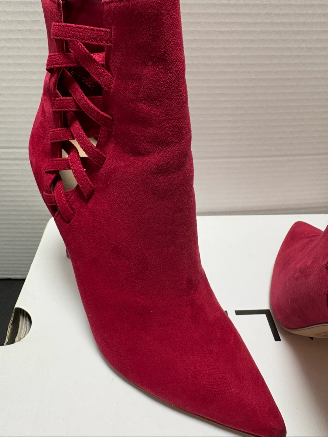 Aldo Red Suede High Heel Booties - Size 8.5 - photo 2