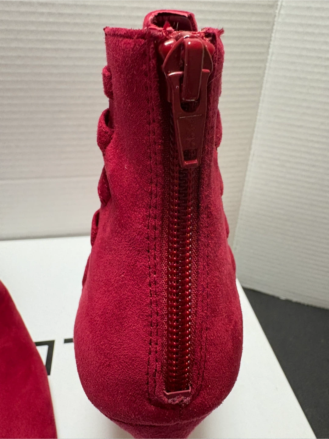 Aldo Red Suede High Heel Booties - Size 8.5 - photo 3