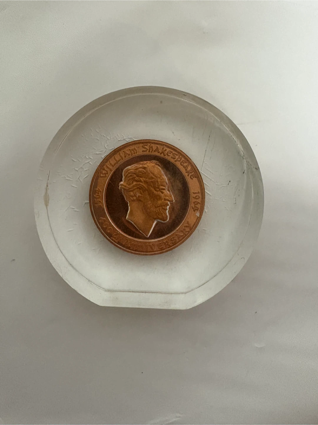 Stratford Festival Theatre Coin in Lucite Holder