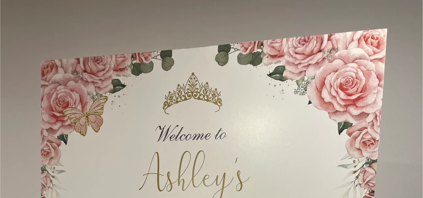 Custom Welcome Sign -  18x24 inch Foamboard - photo 4