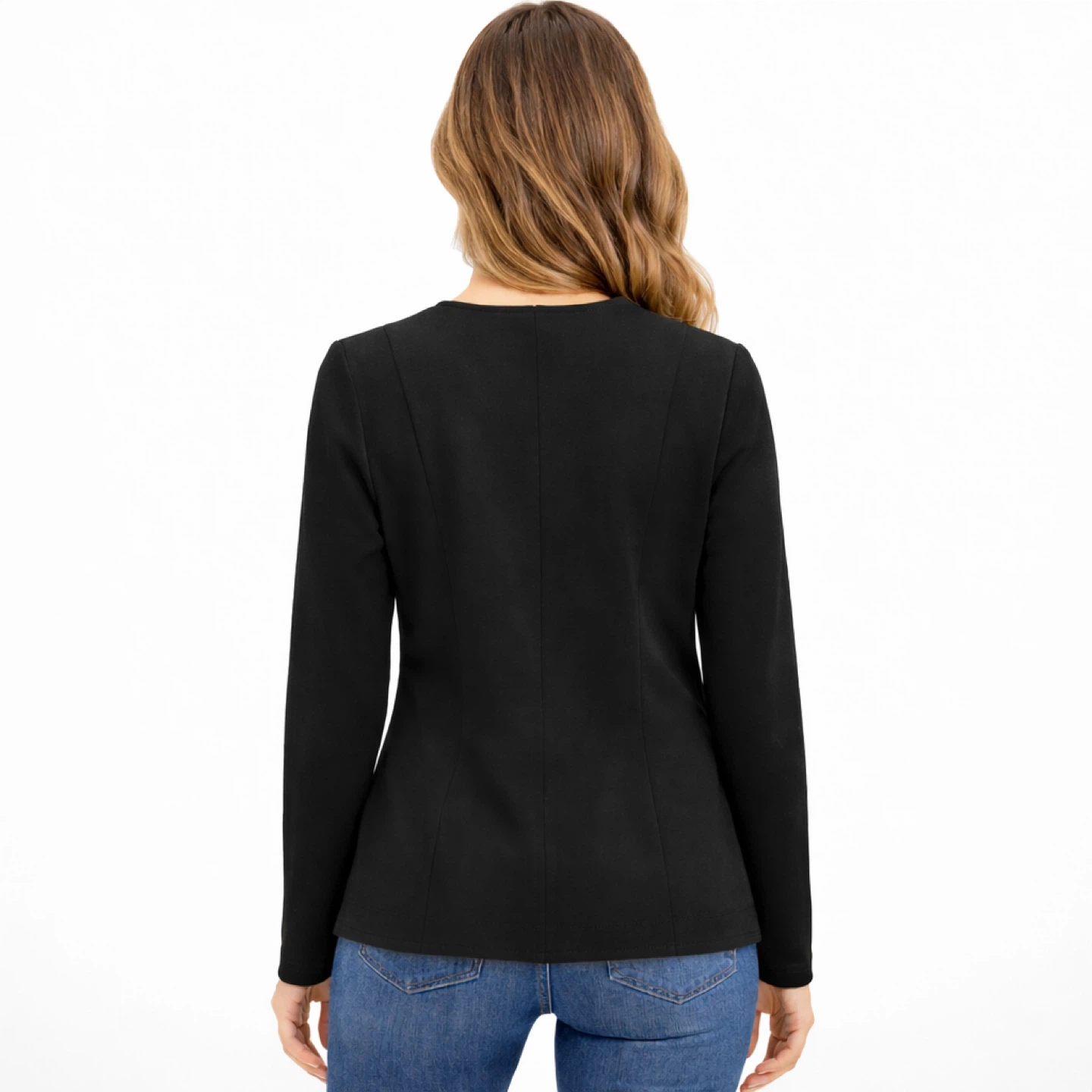 Linea Domani Genuine Leather Jacket Black Size 14 NWT - photo 2