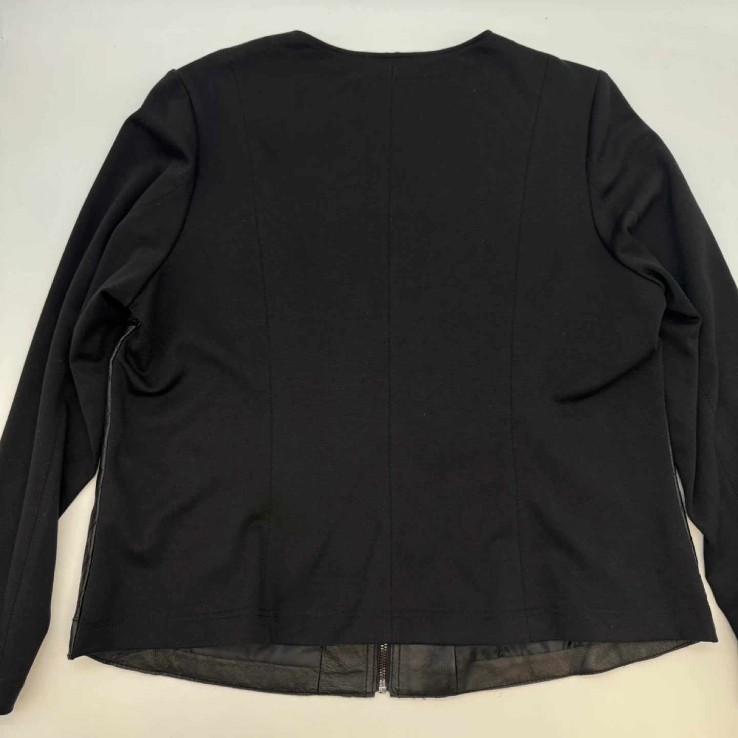 Linea Domani Genuine Leather Jacket Black Size 14 NWT - photo 4