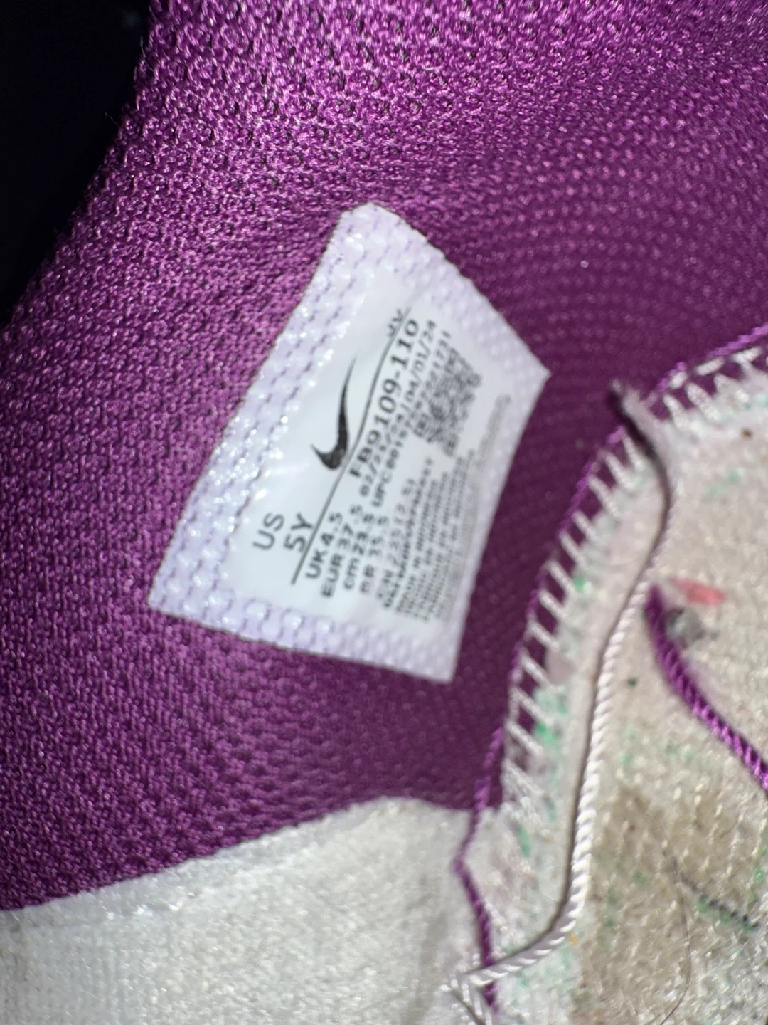 Nike Dunk Low Purple/White - US 5Y - photo 4