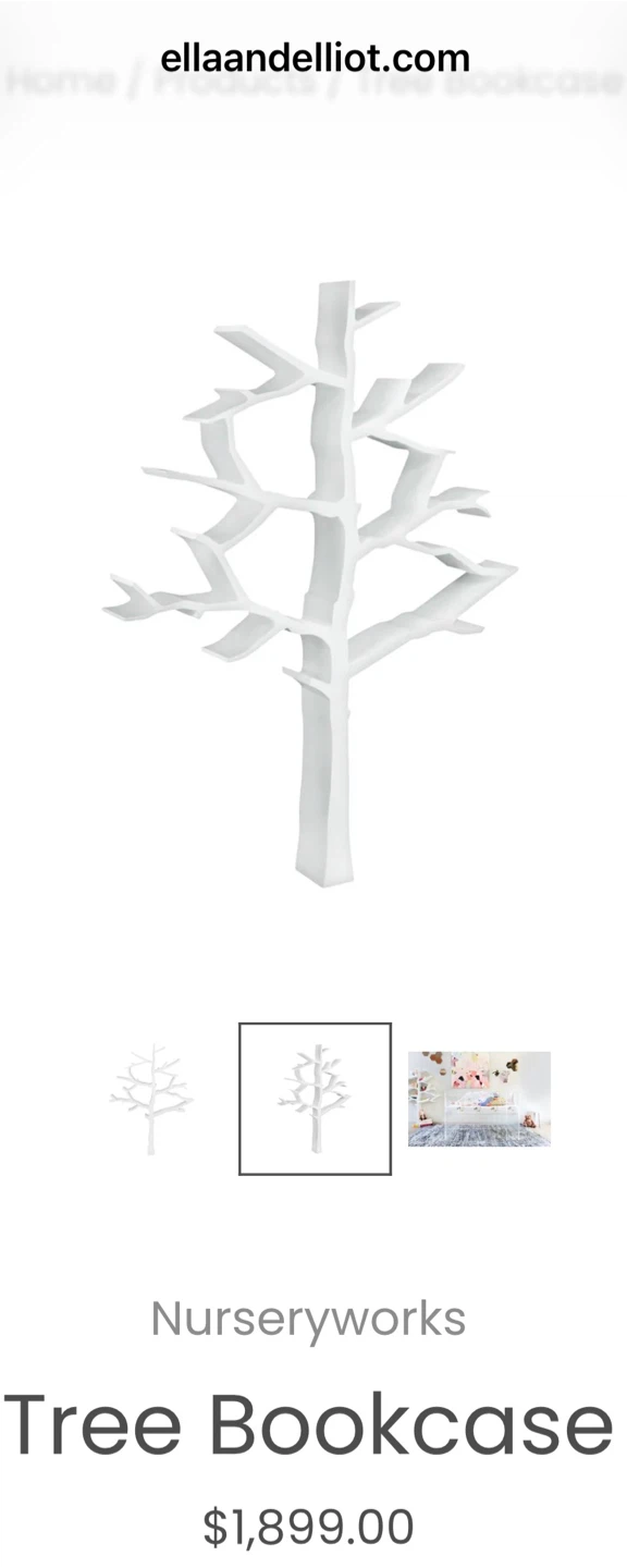Nurseryworks Tree Bookcase - White - photo 2