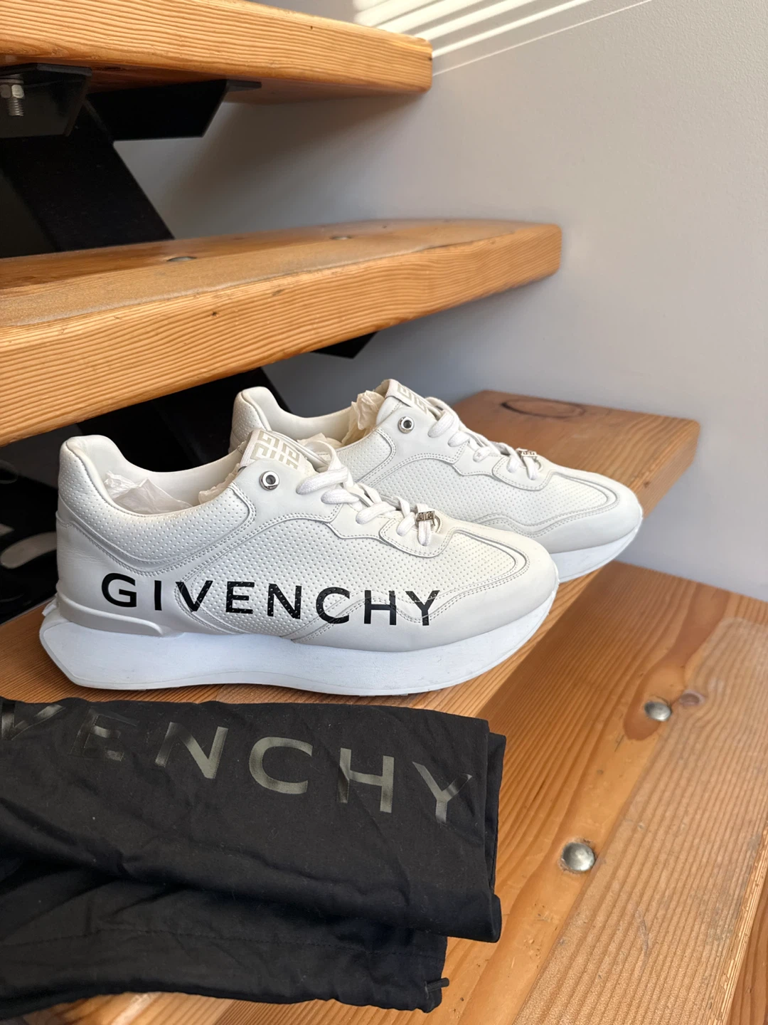 Givenchy White Leather Sneakers