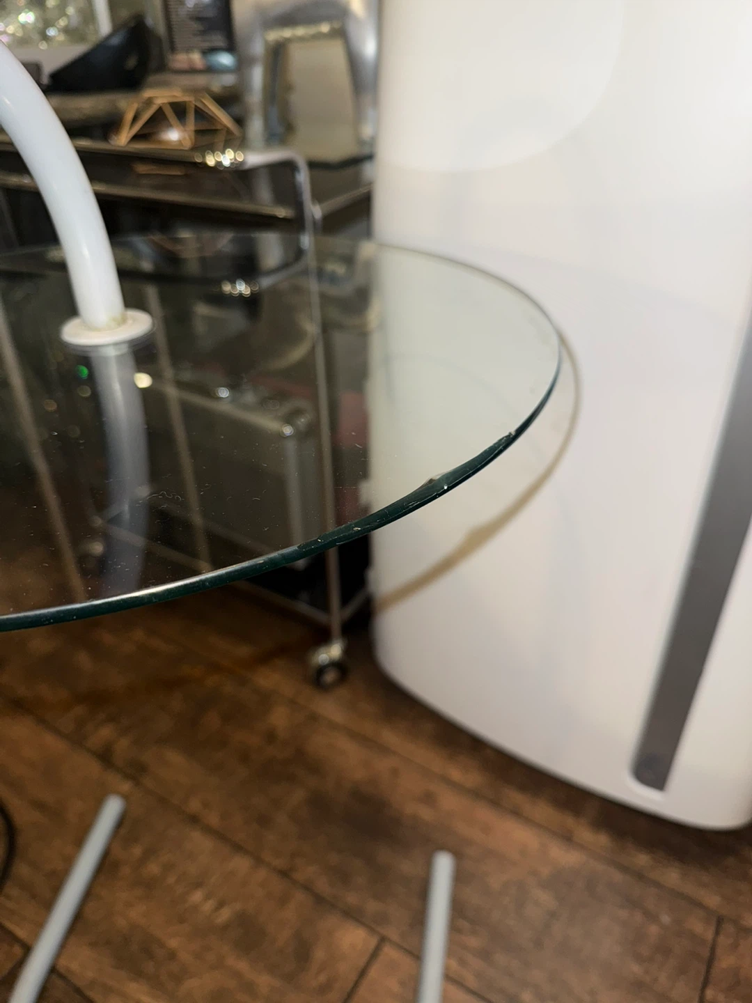Vintage Spinning Glass Coffee Table☕️ - photo 3