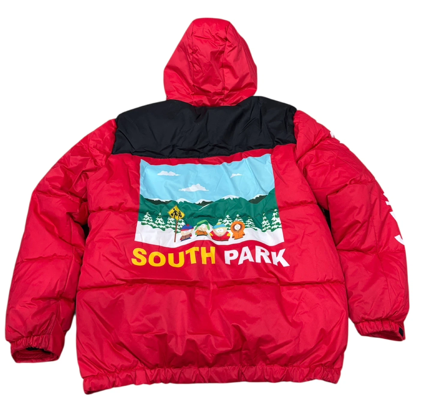 South Park x Members Only Red Puffer Jacket - Size X - photo 2
