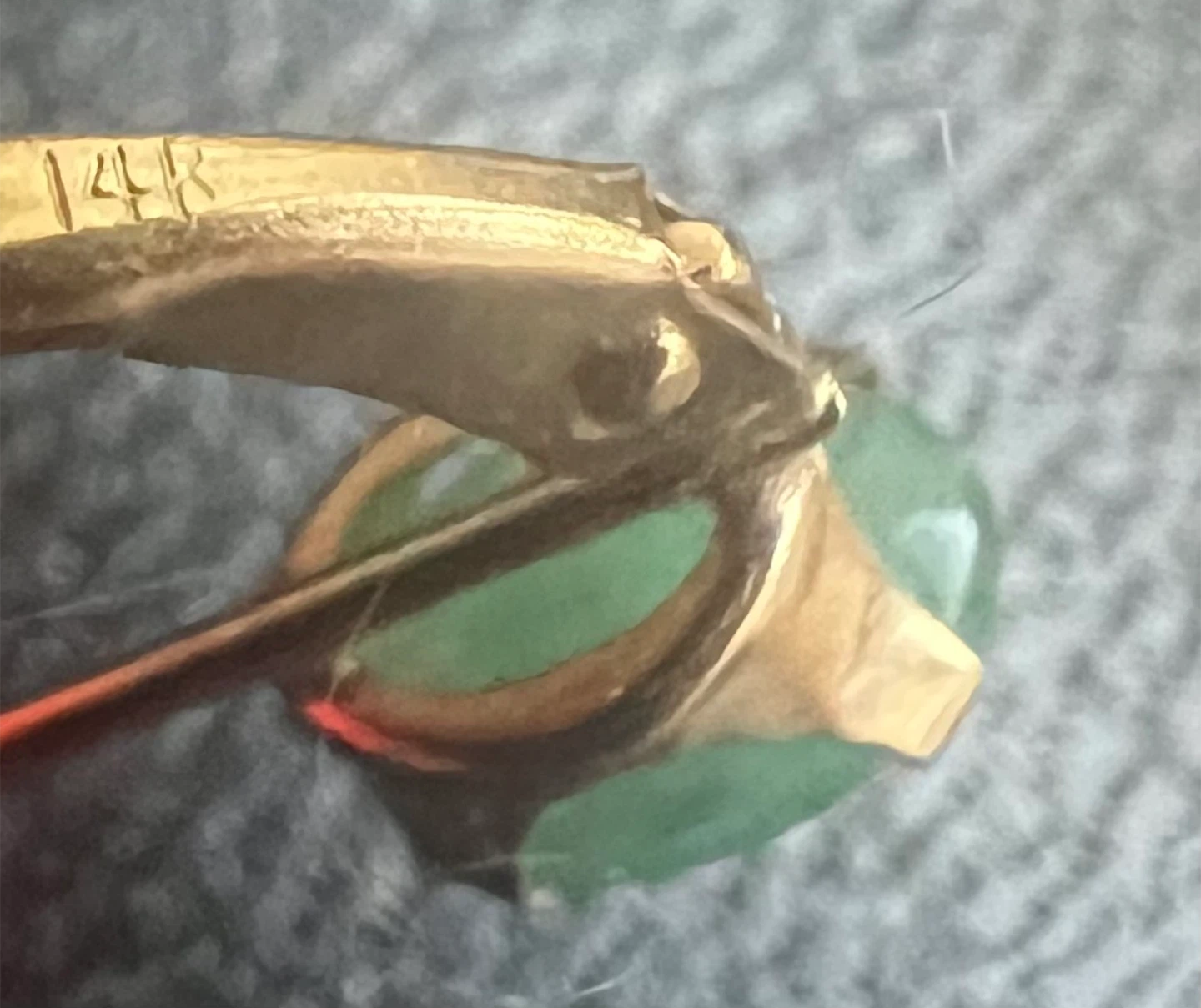 14 k emerald earrings - photo 3
