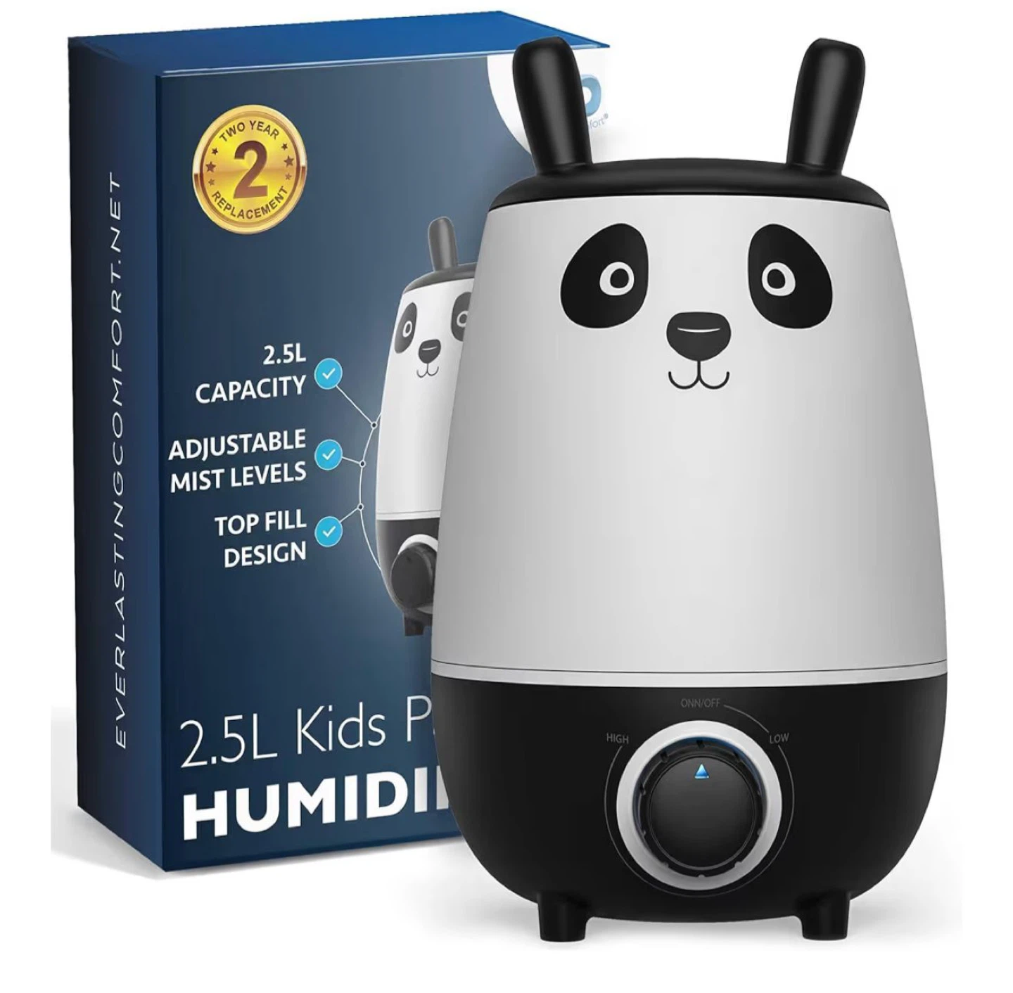 Everlasting Comfort 2.5L Kids Panda Humidifier