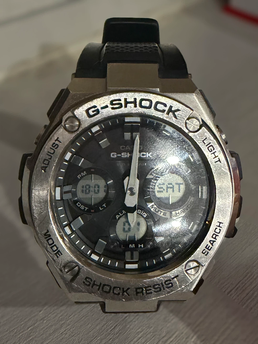 G Shock G steel solar charged watch