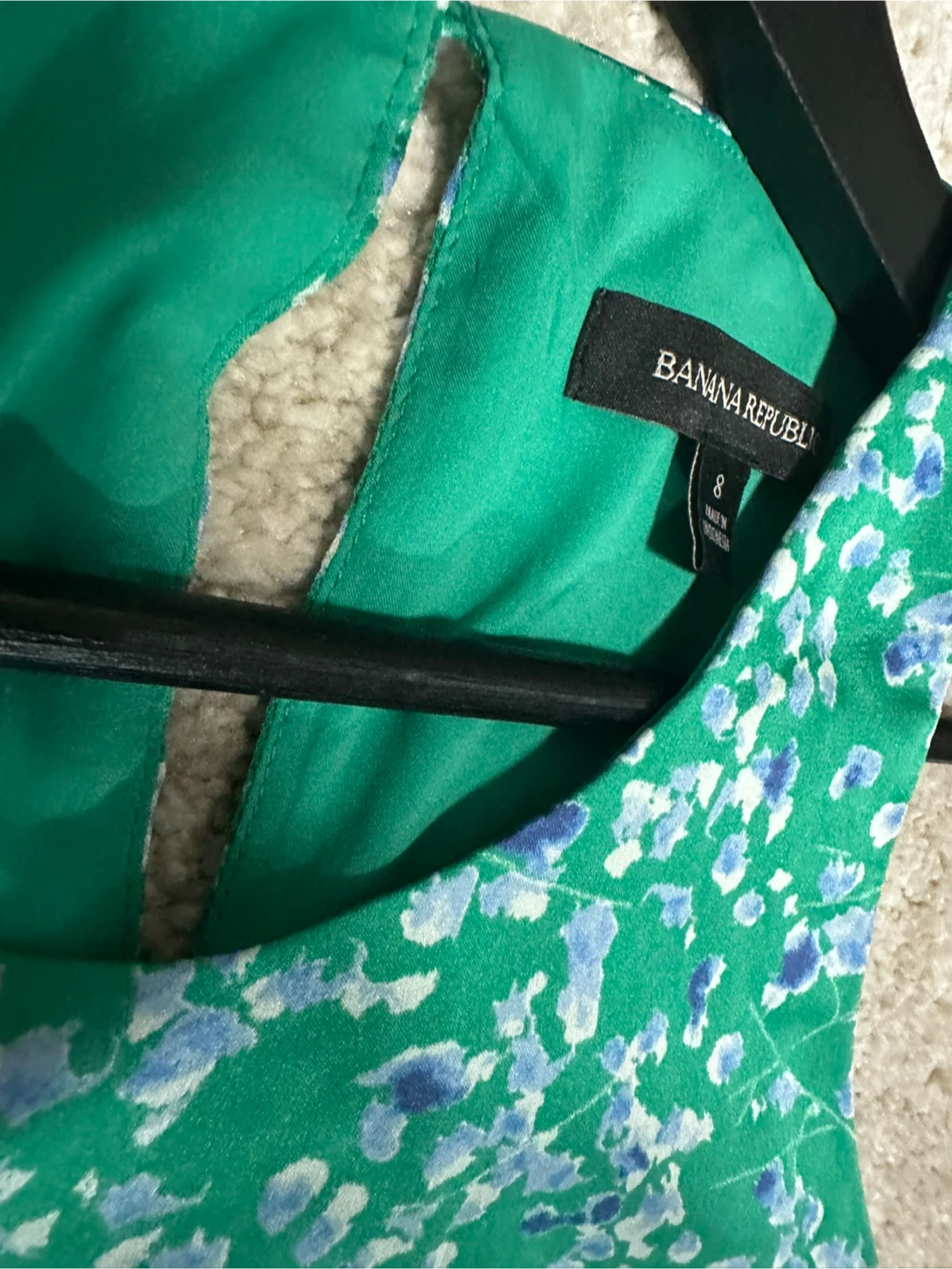 Banana Republic Green Floral Dress - Size 8 - photo 3