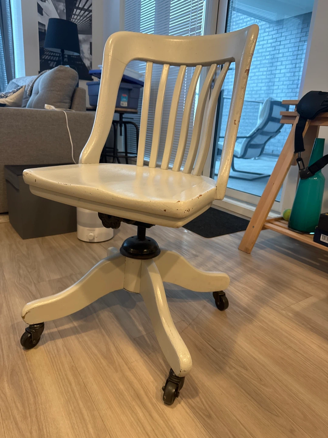 Vintage Light Grey Office Chair