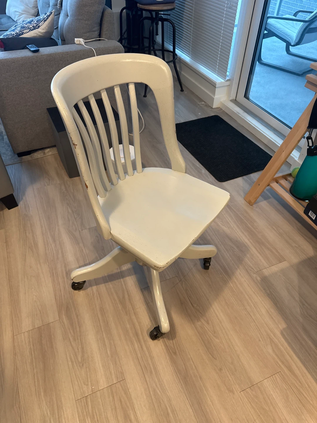 Vintage Light Grey Office Chair - photo 2