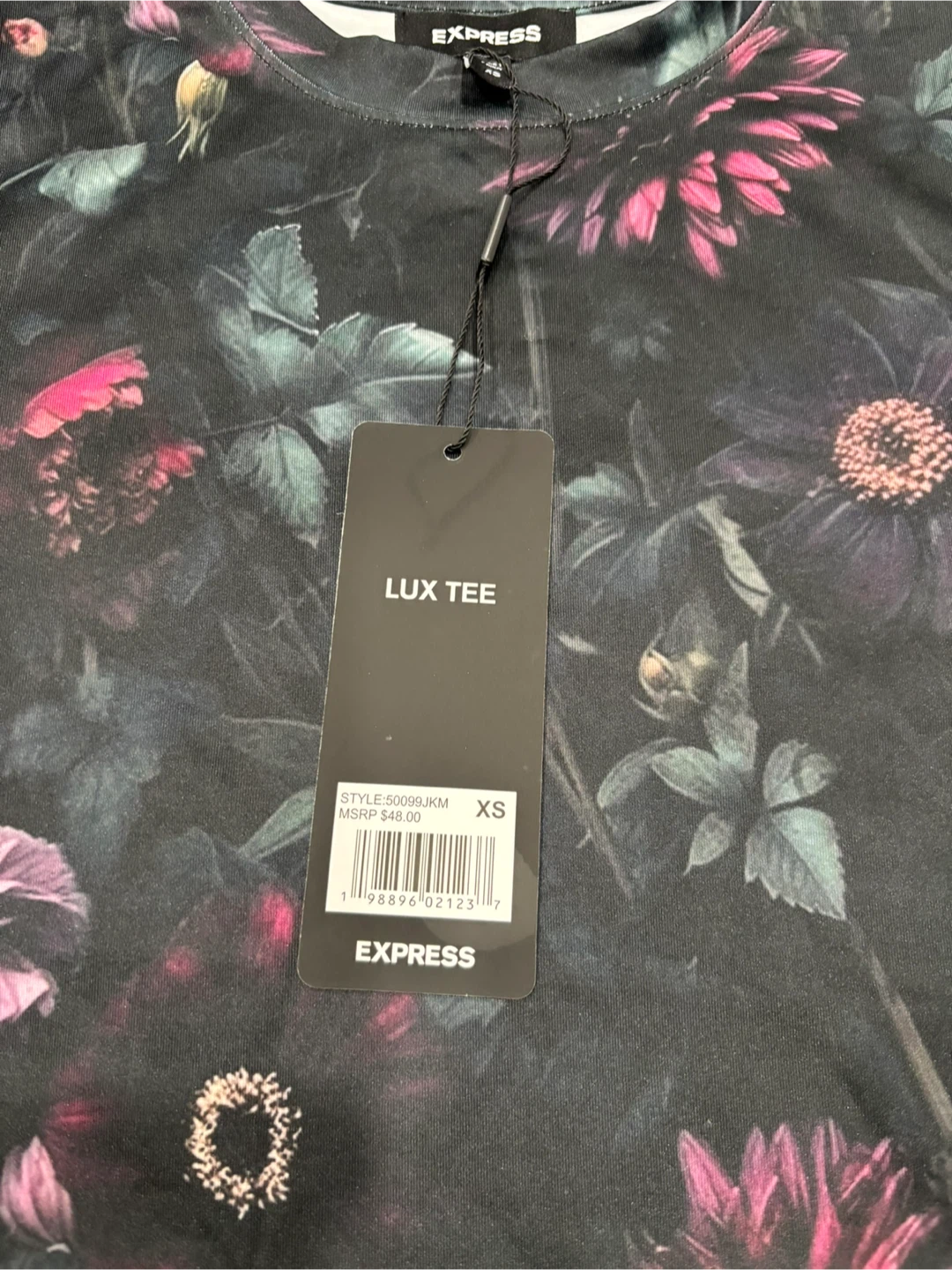 Express Lux Tee Floral - Size XS - New - photo 3