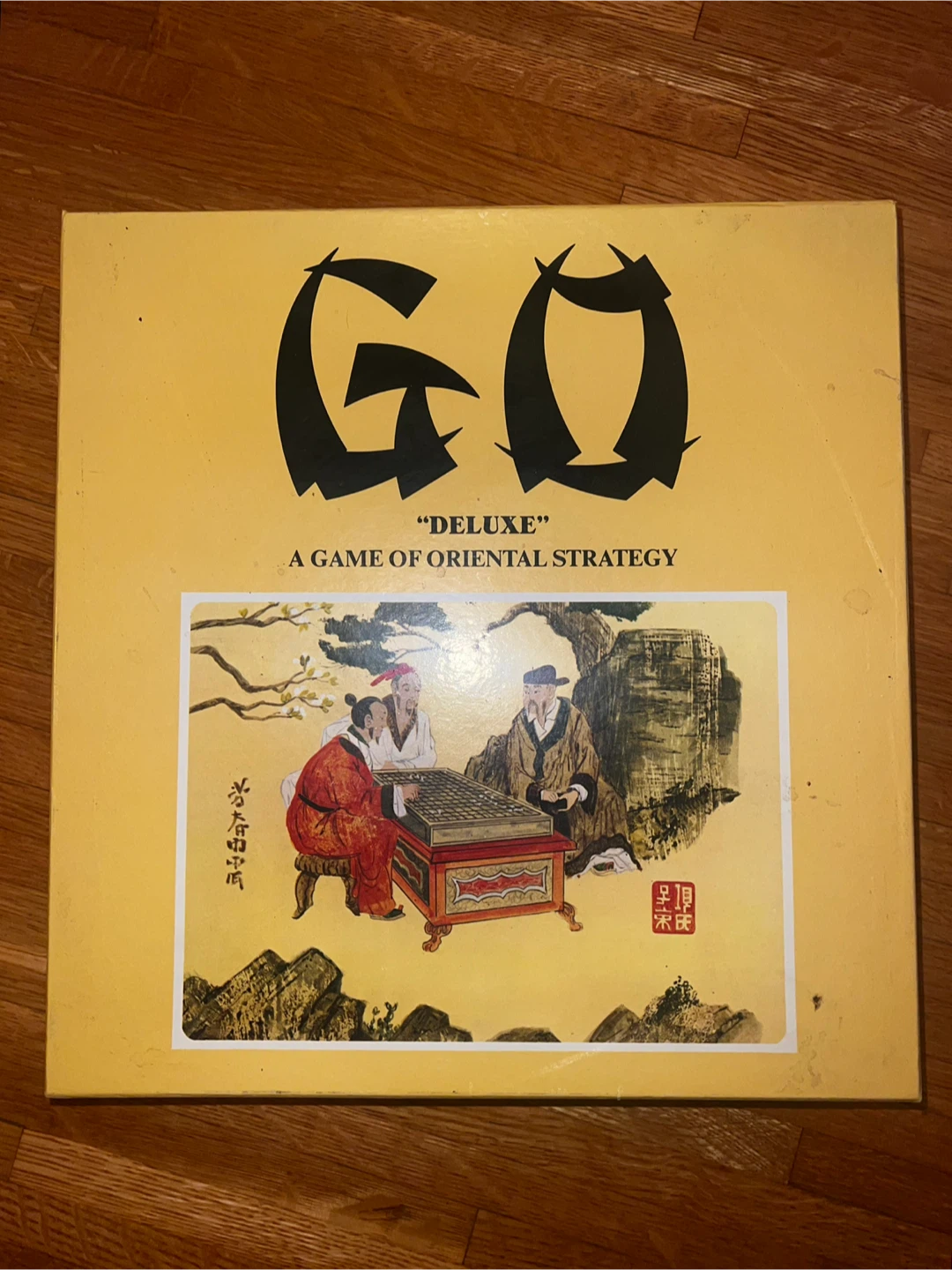 Go Game - Vintage John H Hanson Co Wooden Board