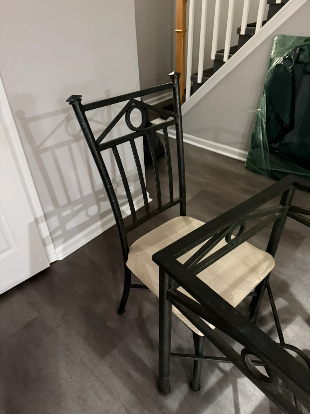Dining Table with 2 Chairs - Metal Frame - photo 2
