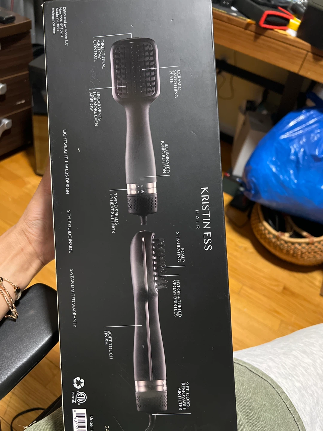 Kristin Ess Soft Volume Blow Dry Brush - New - photo 3