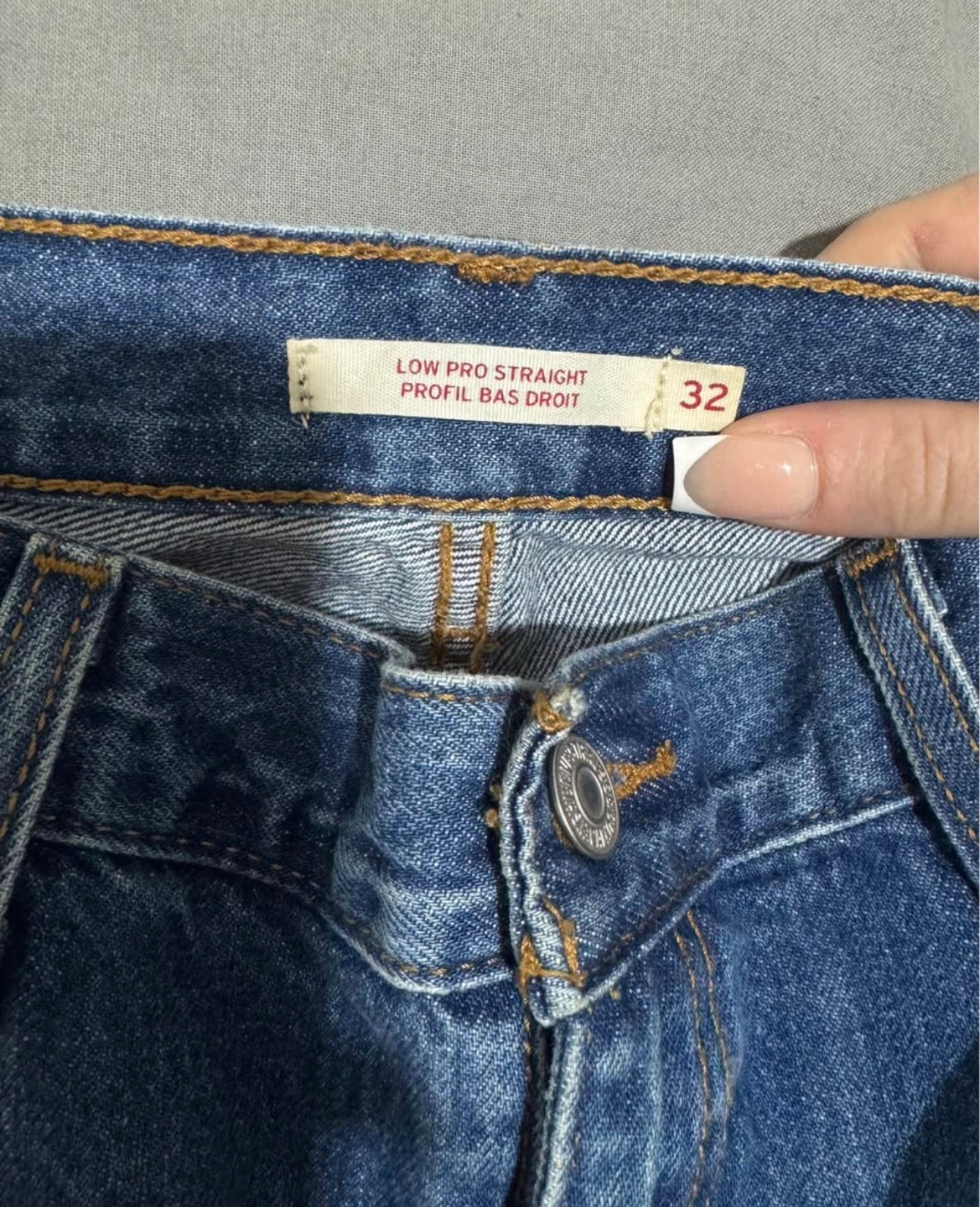 Levi's Low Pro Straight Jeans, Size 32 - photo 2