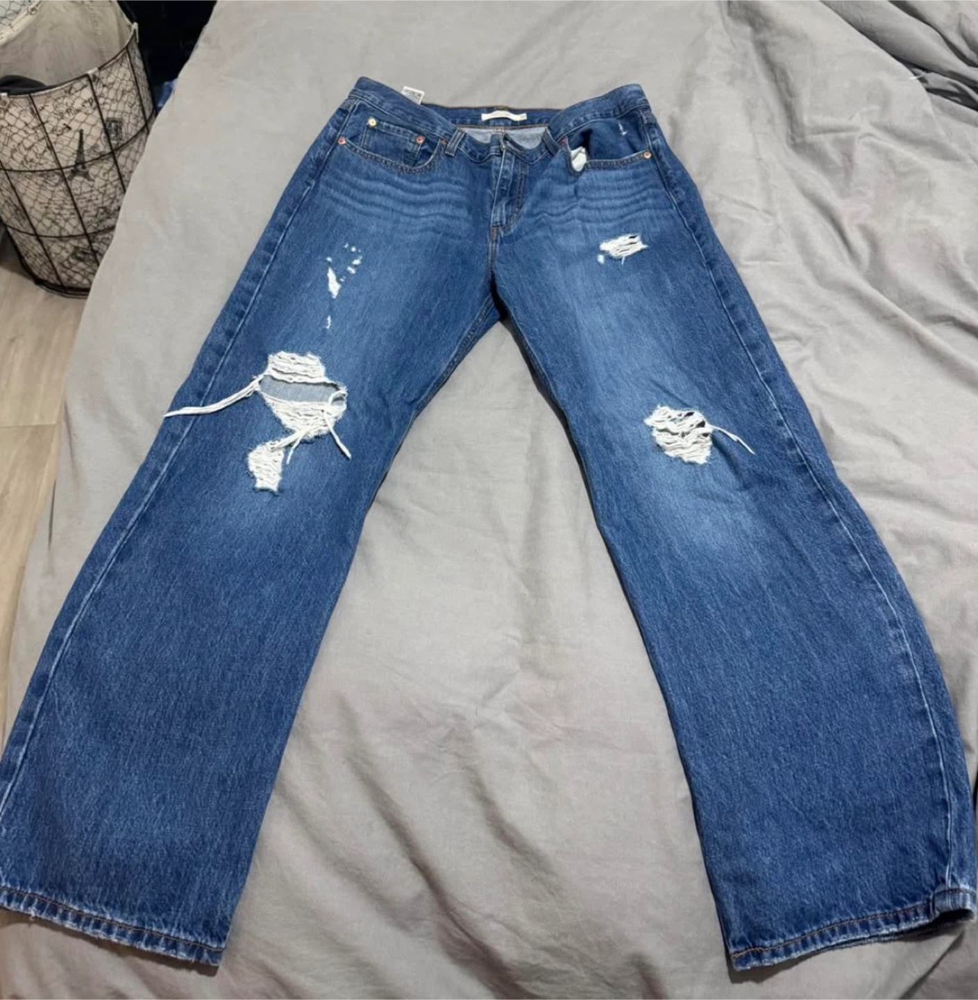 Levi's Low Pro Straight Jeans, Size 32