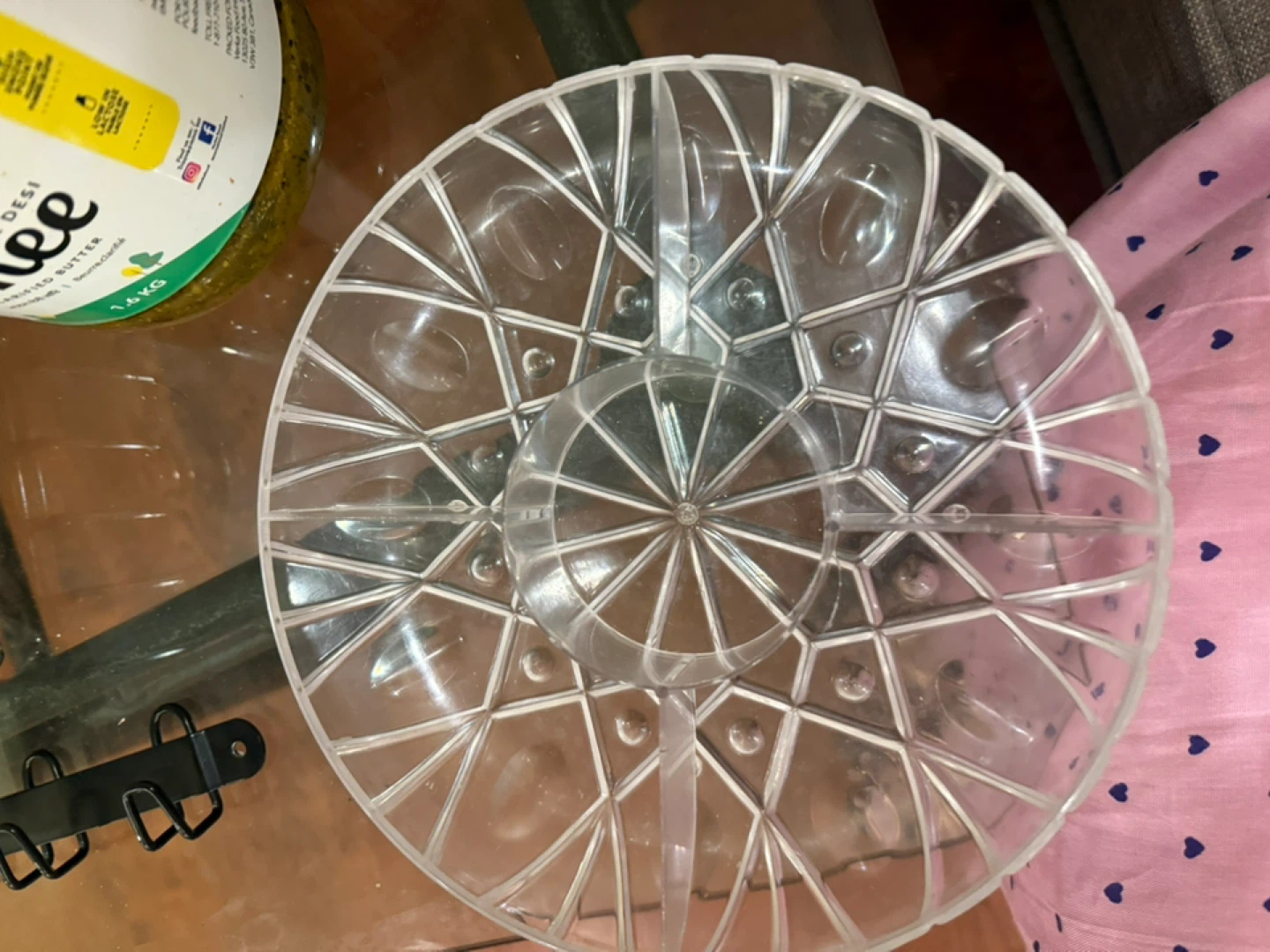 Clear Plastic Serving Tray with led