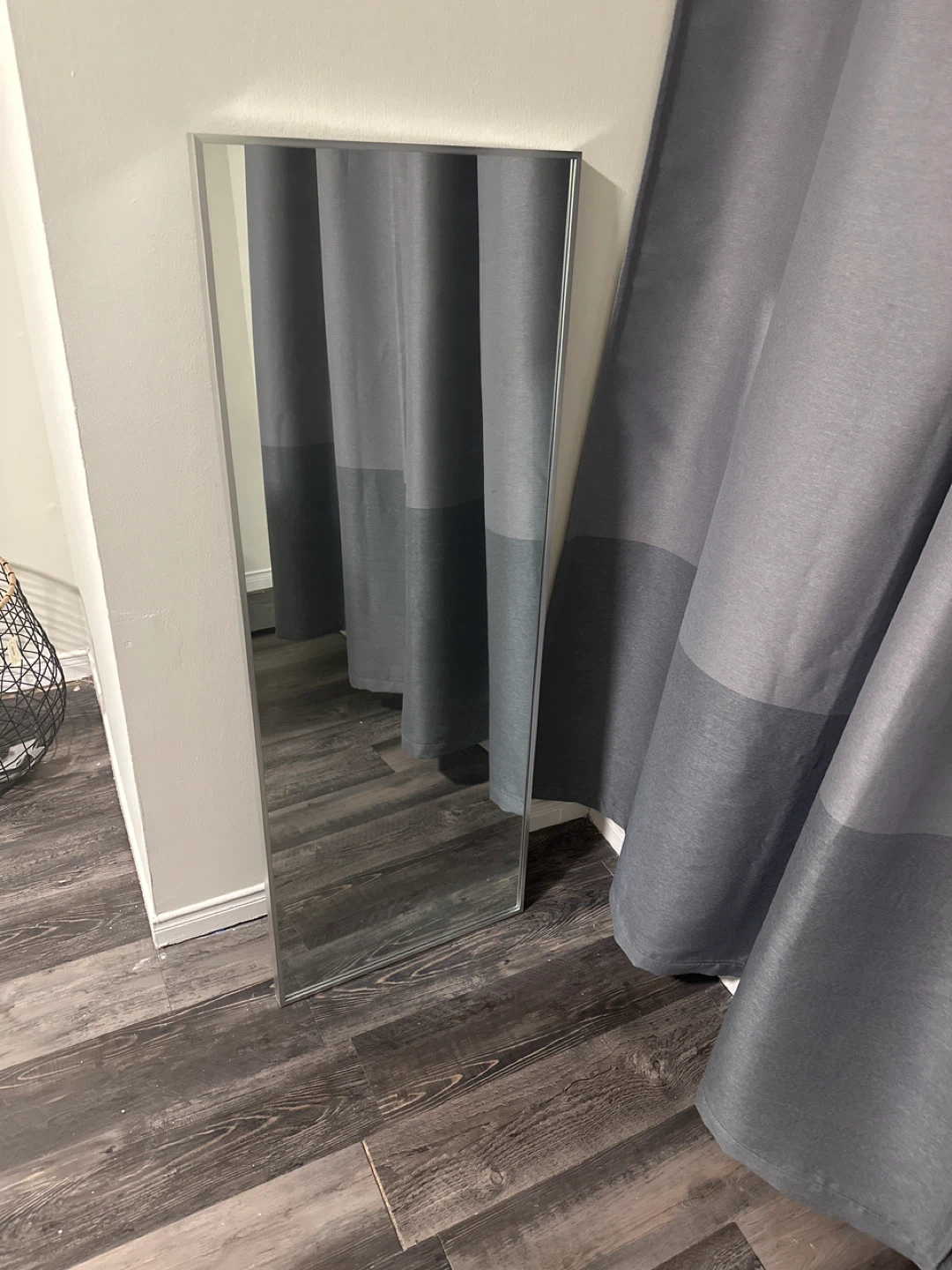 Full Length Silver Framed Mirror