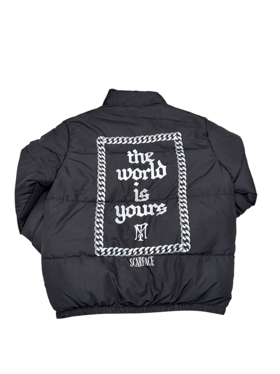 Scarface Black Puffer Jacket - Size M - photo 2
