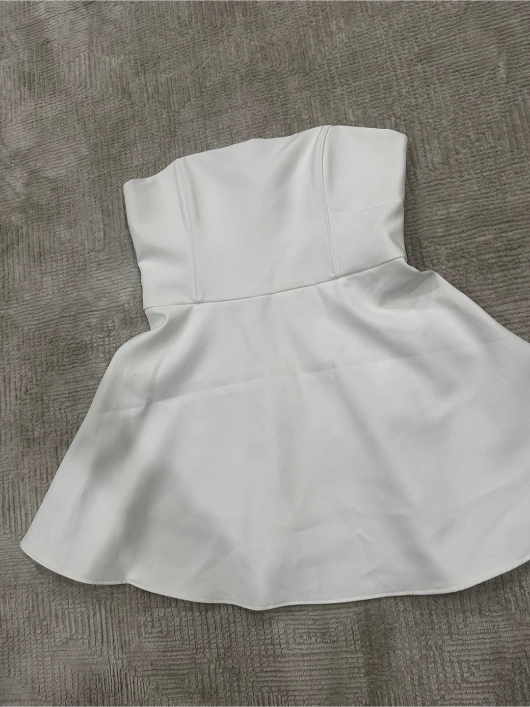 New Zara White Strapless Dress - photo 2