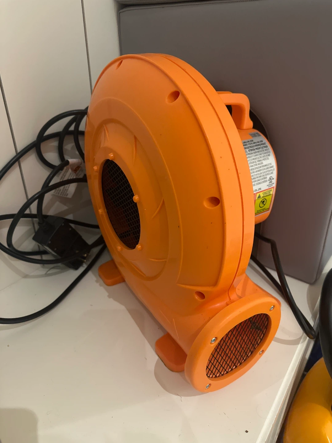 Orange Inflatable Blower Fan