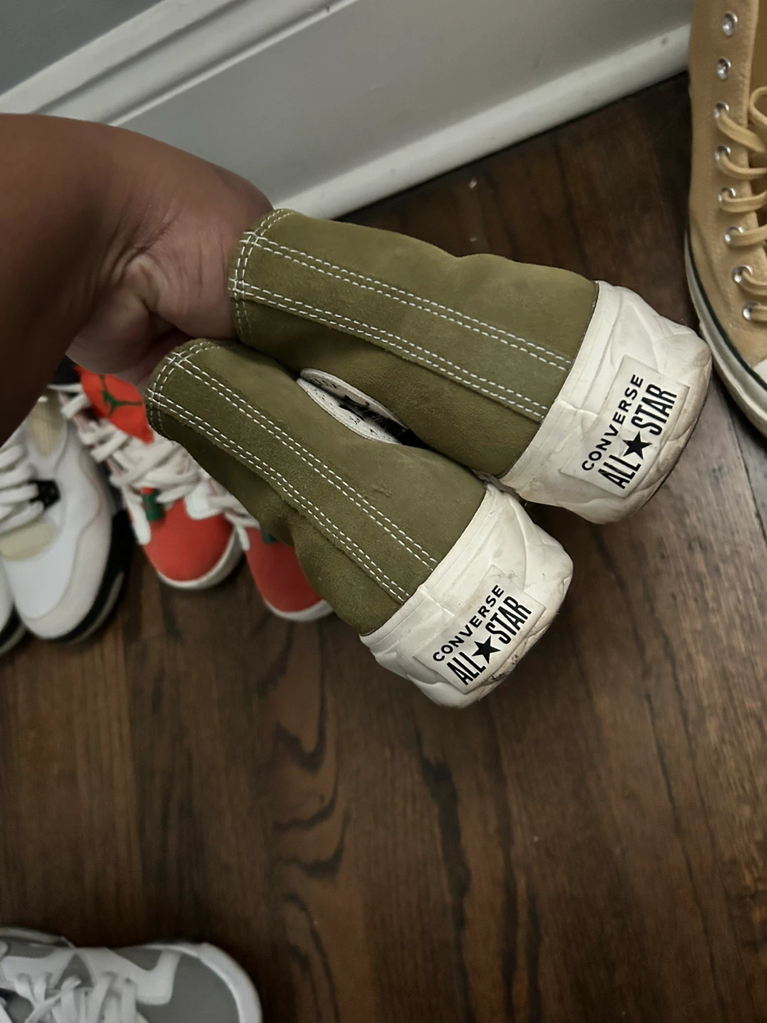 Converse All Star High Top “platform” Olive Green - photo 3