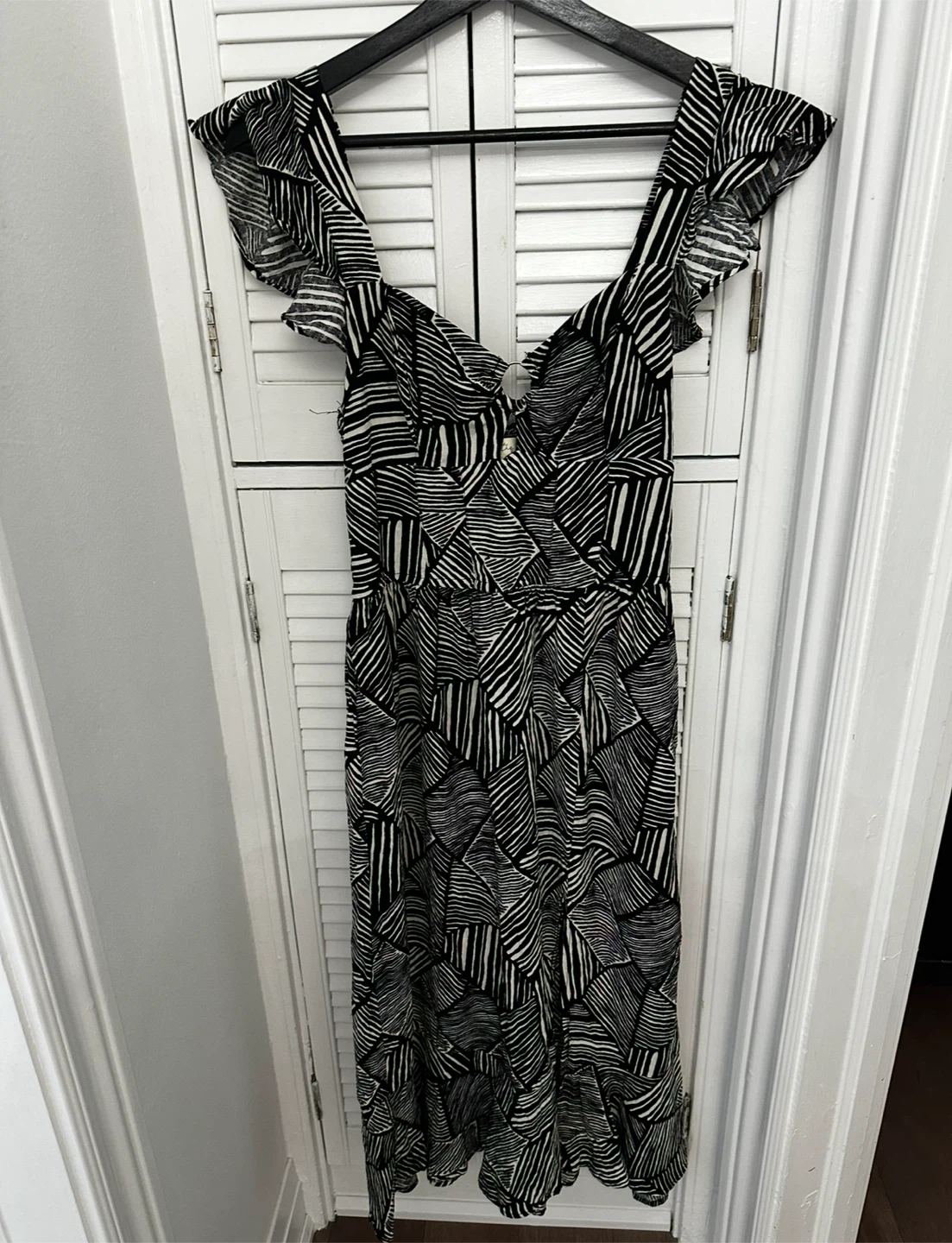 Black & White Patterned Dress