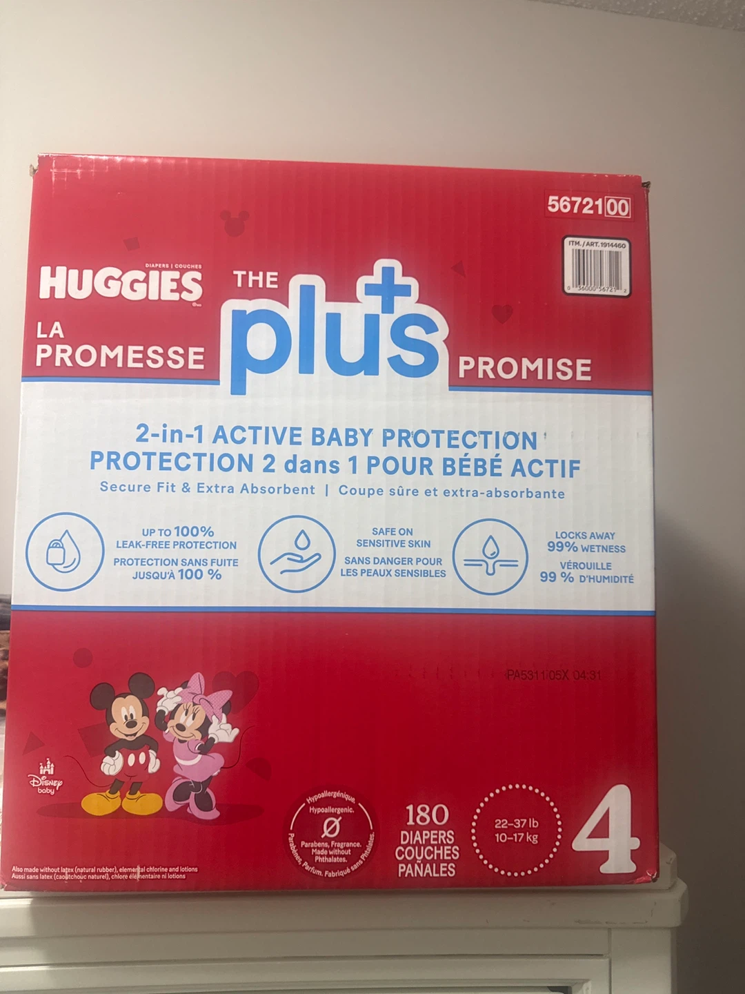 Huggies The Plus Promise Diapers - Size 4