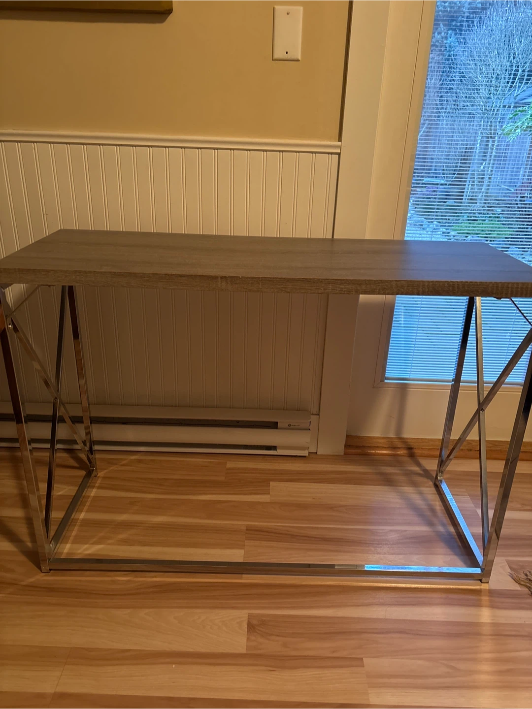 Modern Desk with Metal Frame