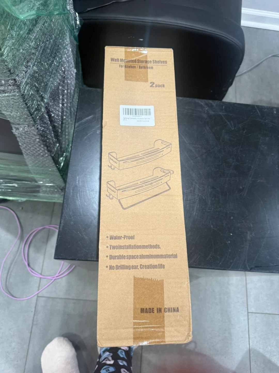 Wall Mounted Storage Shelves - 2 Pack
