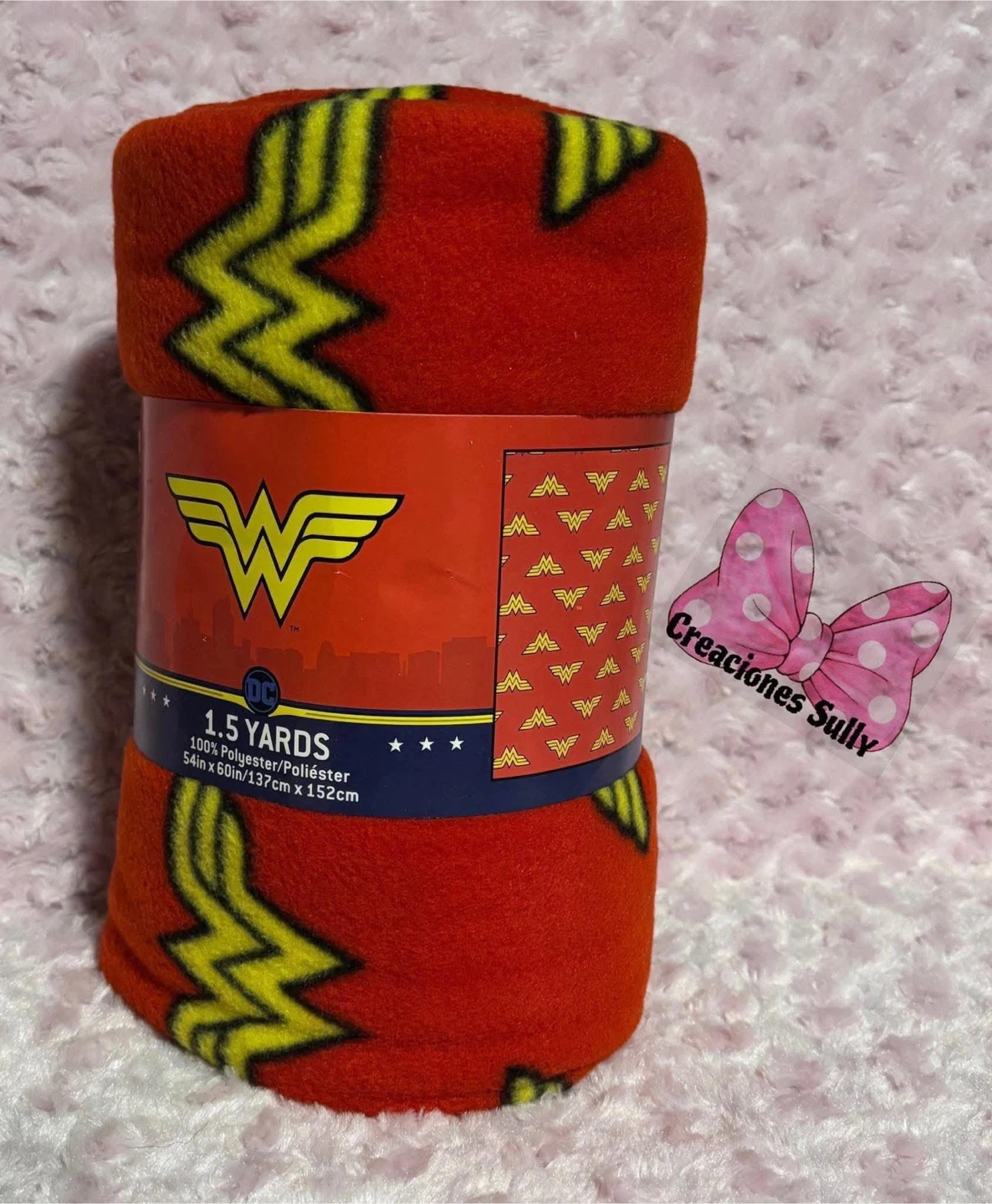 Wonder Woman Fleece Fabric - 1.5 Yards