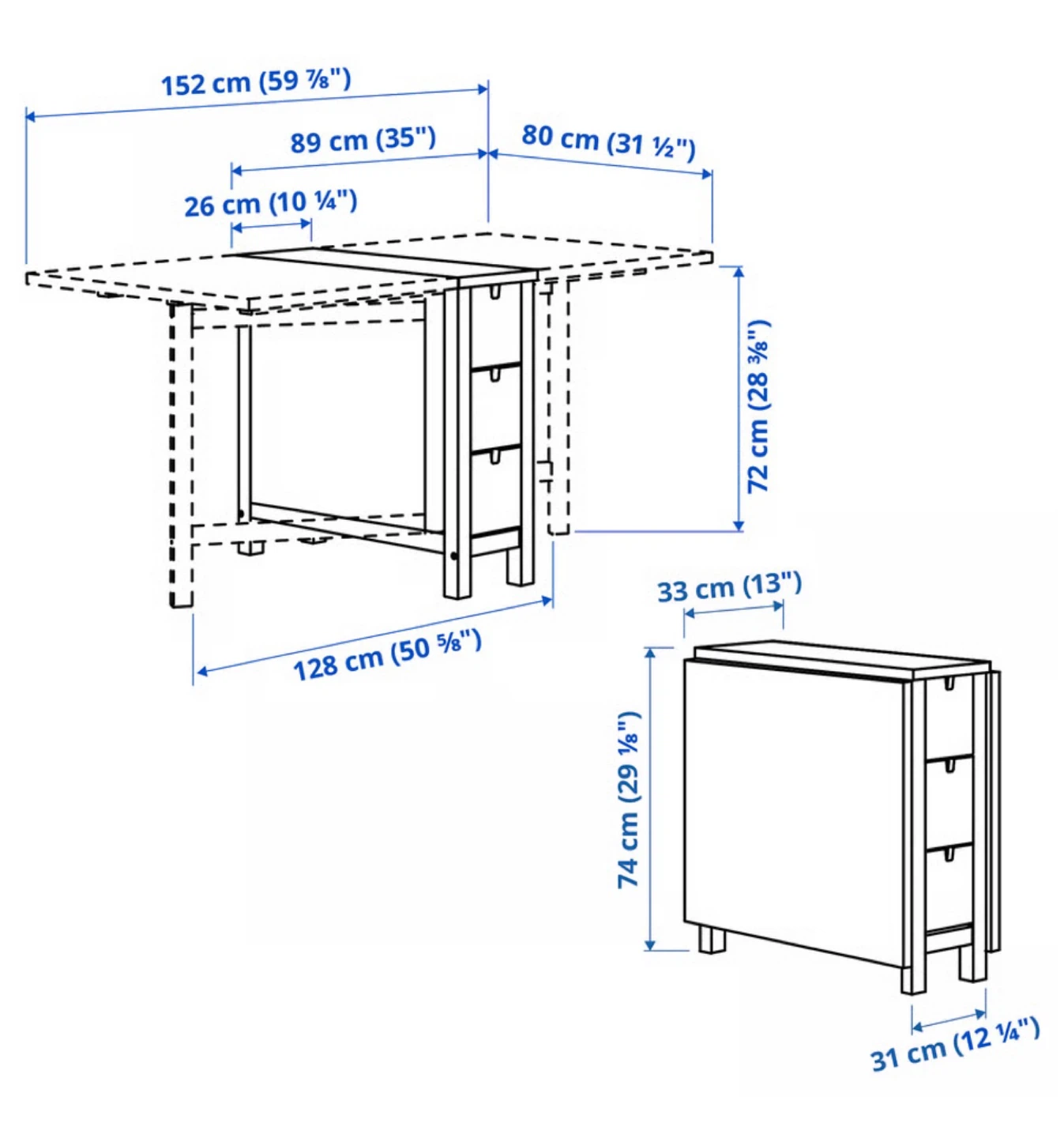 Dining Table with Drawers – Expandable + Chairs Included - photo 3