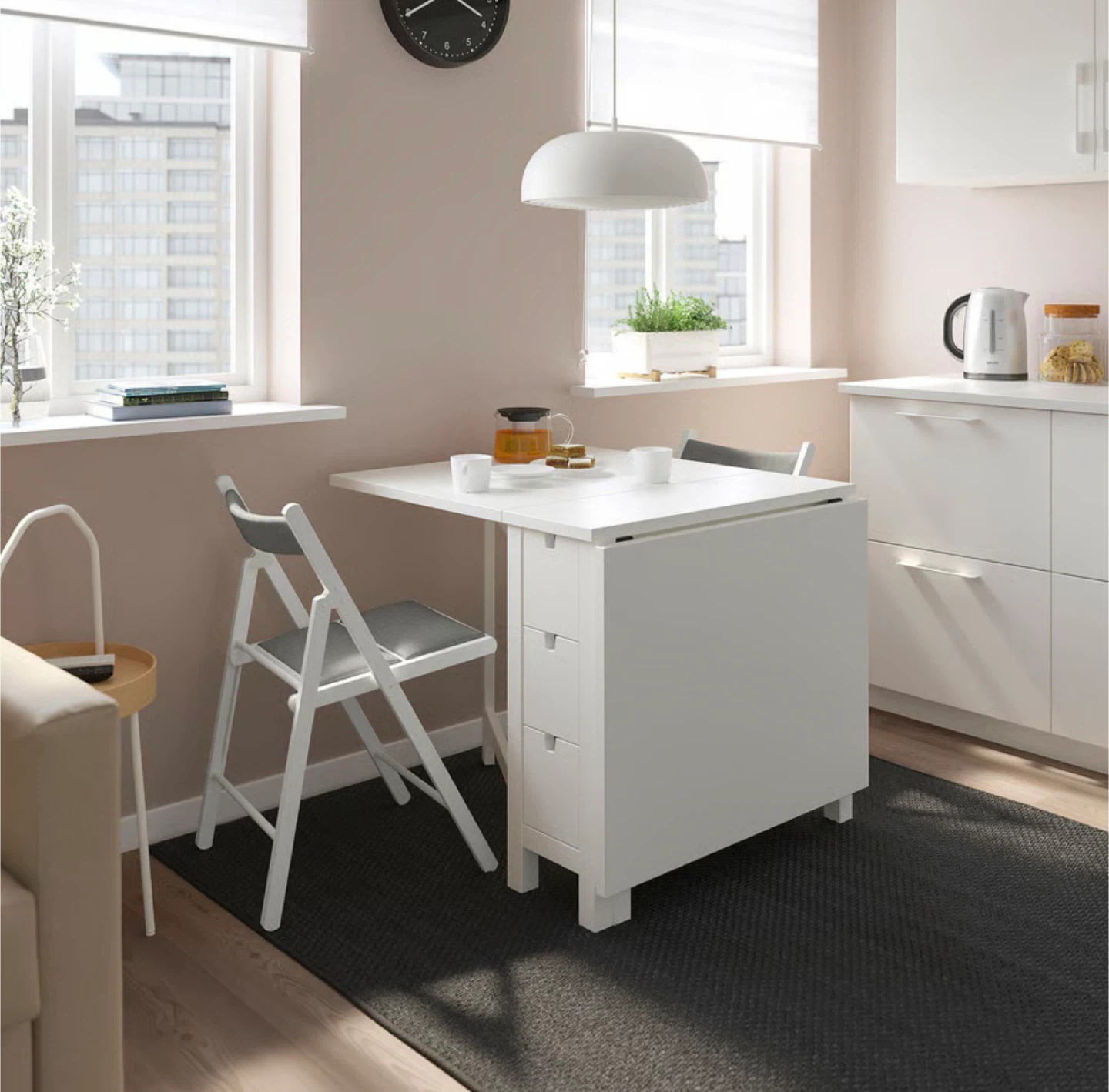 Dining Table with Drawers – Expandable + Chairs Included - photo 2