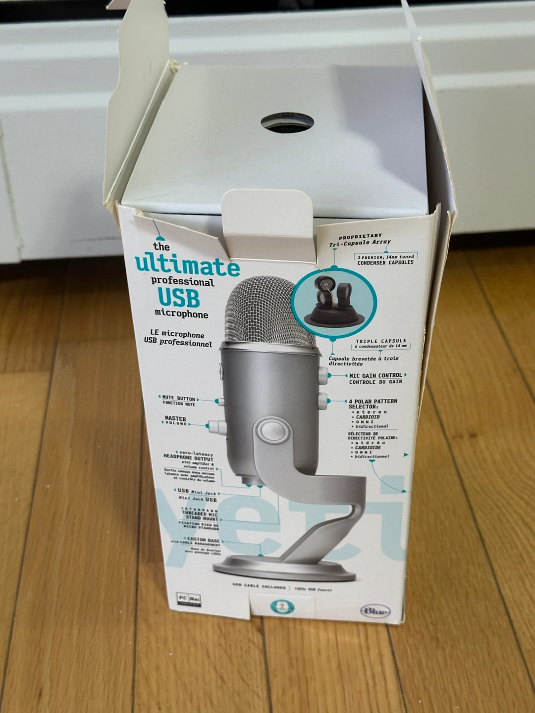 Blue Yeti USB Microphone - Silver - photo 3