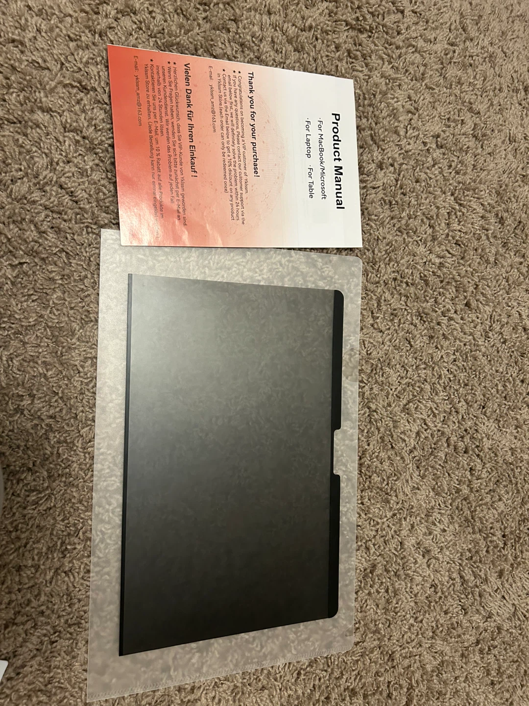 Laptop privacy screen