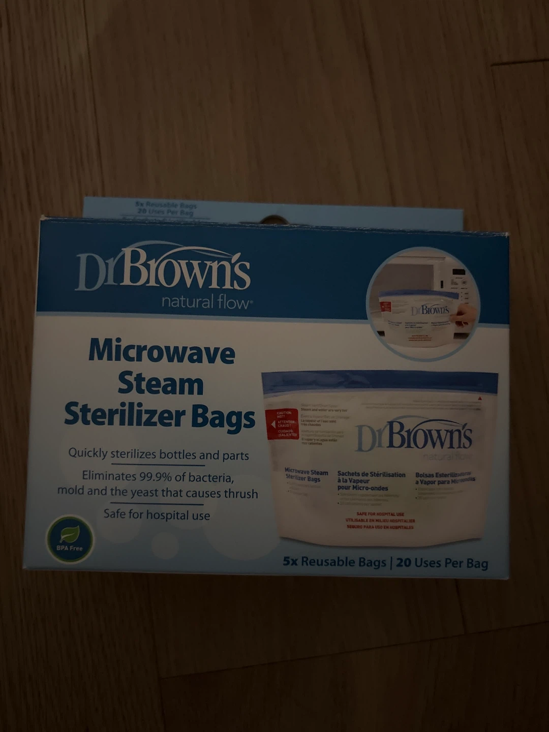 Dr. Brown's Microwave Steam Sterilizer Bags (New)
