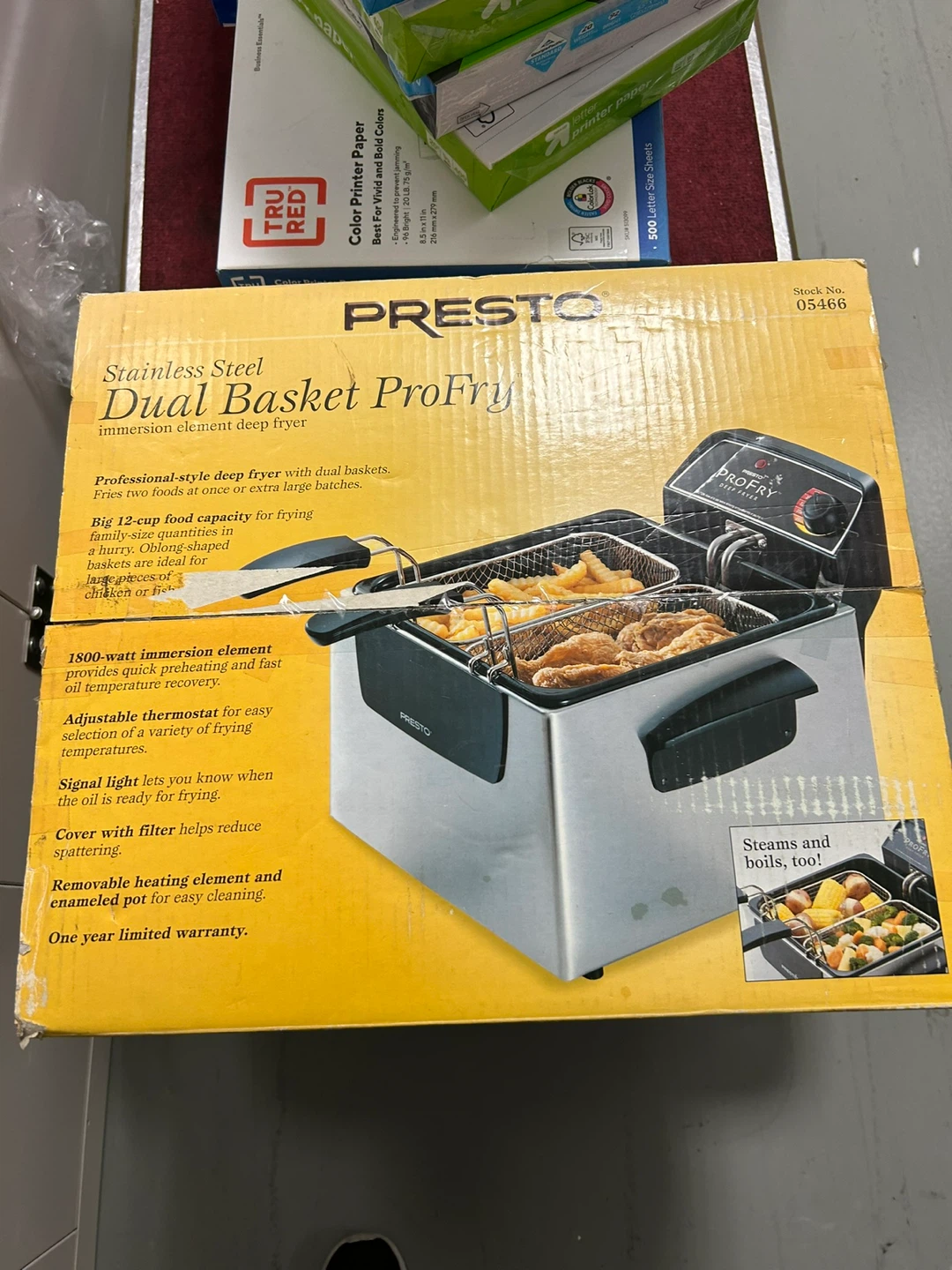Presto Dual Basket ProFry Deep Fryer - photo 2