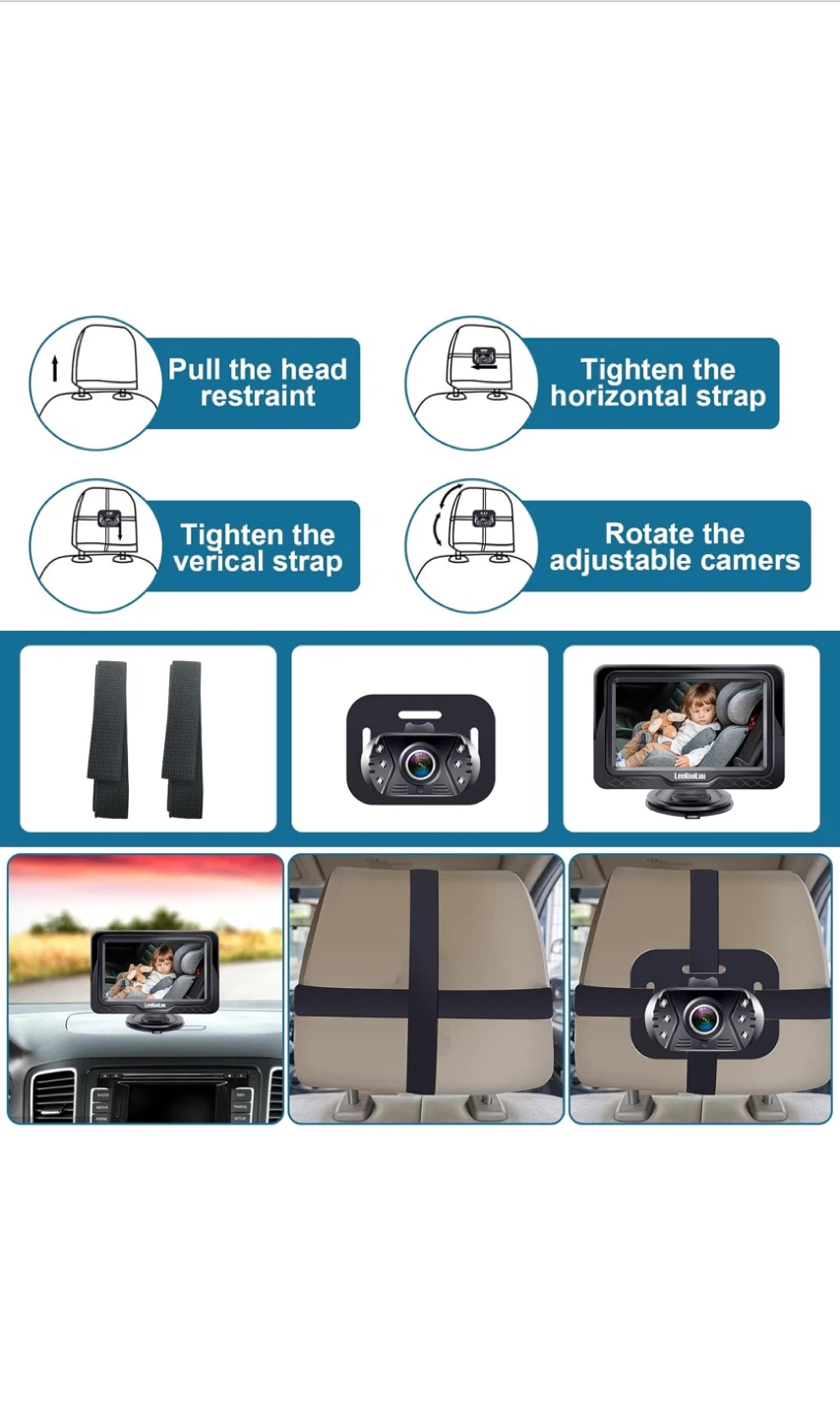 New LeeKooLuu LK12 Baby Car Camera - photo 2